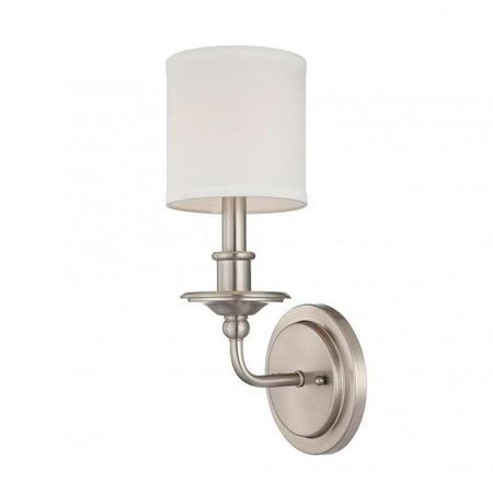 Savoy House Aubree 1 Light Sconce in Satin Nickel