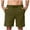 Army Green, variant on cllios Mens Sweat Shorts Summer Casual Solid Color Bermuda Shorts with Pockets Drawstring Elastic Waist Athletic Gym Shorts