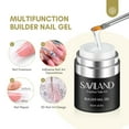 thumbnail image 5 of SAVILAND Builder Nail Gel with Air Cushion Design, Clear Hard Gel for Nails Extension Gel, Builder Base Nail Gel & Strengthener Gel Nail Art Manicure Set with 100pcs Nail Forms Nail Brush, 5 of 8