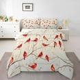 thumbnail image 1 of Erosebridal Cardinal Bird Comforter Sets Toddler Size, Tree Branches Down Comforter, 2-Piece, 1 of 6