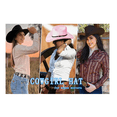 thumbnail image 5 of Sombrero Vaquero Occidental Texano Unisex Marron, 5 of 5
