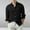Black, variant on Gspmoly Tshirts Shirts for Men, Men'S Cotton and Linen Solid Color Fashion Long-Sleeved Lapel Top/Shirt Summer Tops up to 70% Off