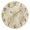 Gold, variant on Round Art Wall Clock Vintage Oil Painting Texture Decorative Clock Gold Pointer, Multi-Purpose Desktop & Hanging Creative Decor Clock for Home Living Room Beige Outline Pattern