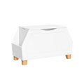 thumbnail image 1 of Kids Catch-All Toy Storage Box - White, 1 of 6