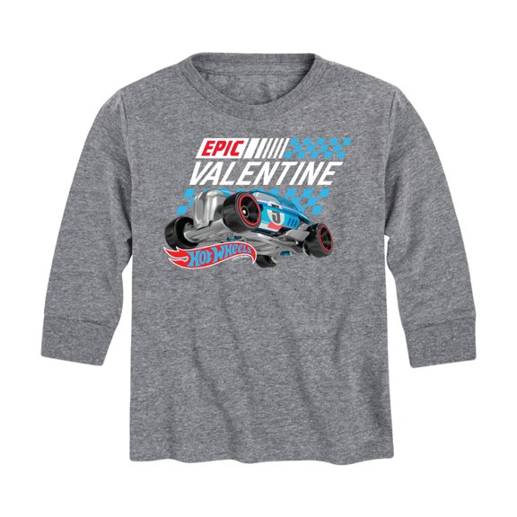 Hot Wheels - Valentine's Epic - Toddler And Youth Long Sleeve Graphic T-Shirt