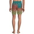 thumbnail image 3 of No Boundaries Men's & Big Men's 7" Printed Swim Trunks, 3 of 5