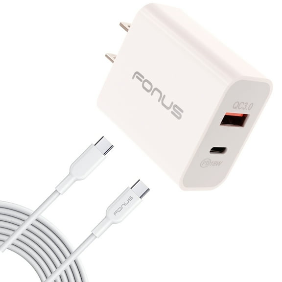 Fast Type-C 36W PD Home Charger for Galaxy S21/Ultra/Plus Phones - 6ft Long Cable USB-C Power Cord QC3.0 Adapter Wall AC Plug Wire Compatible With Samsung Galaxy S21/Ultra/Plus