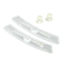 Unique Bargains 1 Pair Bike Reflectors 5"x0.79"x0.47" Bicycle Warning Reflector Bike Accessories White