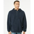 thumbnail image 5 of Burnside Polar Fleece Quarter-Zip Scuba Hooded Pullover, 5 of 5