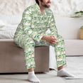 thumbnail image 7 of Rocae Duck for Men's Pajamas Set Mens Pjs Sets Long Sleeve Button Down Sleepwear-Small, 7 of 7