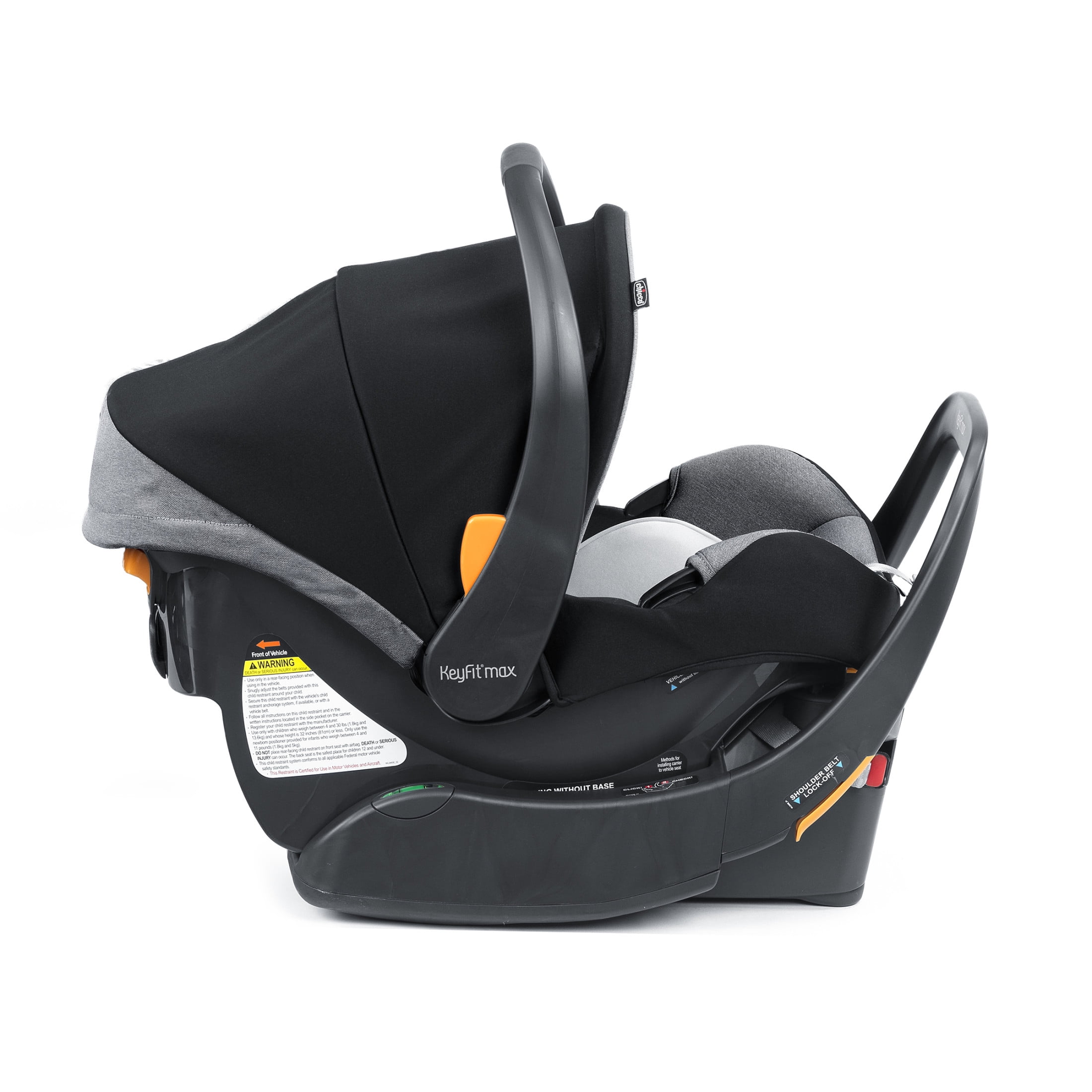 Chicco Corso® LE ClearTex® Modular Travel System with KeyFit® Max ClearTex® Infant Car Seat  - Canyon (Grey), New