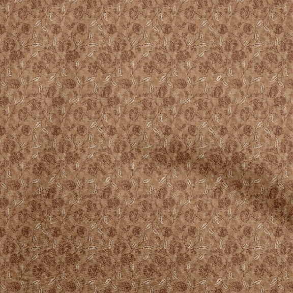 oneOone Viscose Jersey Rust Brown Fabric Batik Dress Material Fabric Print Fabric By The Yard 60 Inch Wide