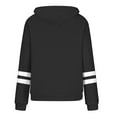 thumbnail image 4 of Atogsazn Hoodies for Women Oversized Fleece Long Sleeve Sweatshirt Pullover Drawstring Tops with Pocket Black S, 4 of 5