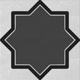 thumbnail image 1 of Ahgly Company Tapis d'Intérieur Lavable en Machine Carré Gris Argenté, 4 Pieds Carré, 1 of 7
