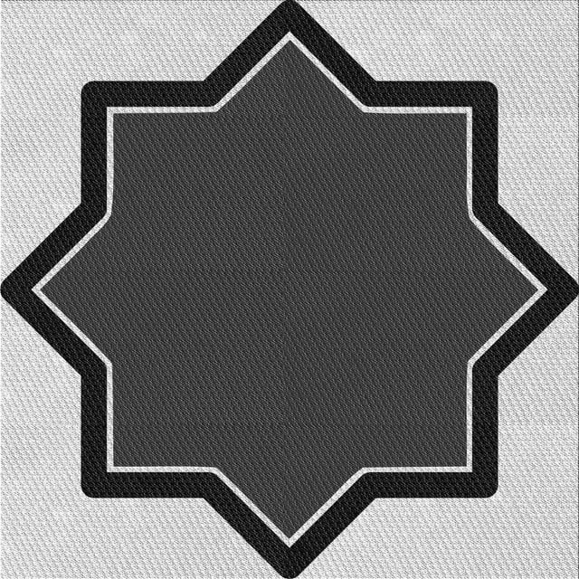 Ahgly Company Tapis d'Intérieur Lavable en Machine Carré Gris Argenté, 6 Pieds Carré