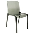 thumbnail image 2 of LeisureMod Murray Mid-Century Modern Dining Chair - Transparent Black Acrylic, Ergonomic Design, Stackable, 2 of 9