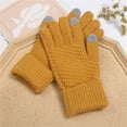 thumbnail image 4 of Women's Winter Touchscreen Gloves Fleece Lined Knitted Winter Gloves Texting Warm Gloves with Touch Screen Fingers Elastic Cuff Women's Cold Weather Gloves, 4 of 8