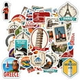 thumbnail image 5 of 35pcs Vintage Stickers World Travel Stickers City Stickers Architecture Stickers for Luggage Phone Suitcase, 5 of 9
