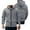 🔥 Gray, variant on Sentmoon Coats Coat Men's Fleece Hooded Jacket Solid Color Thickened Warm Multi-Pocket Workwear Coat for Everyday Wear and Casual Outfits Gray XXXL