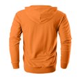thumbnail image 5 of Dwralegc Hoodies for Men Long Sleeved Full Zipper Hooded Jacket Lightweight Drawstring Casual Hoodie Fall Solid Color Sport Coat with Pocket Saffron 3XL, 5 of 7