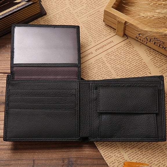 RENACLIPY Black Mens Wallet Fine Touch Feeling Small Cash and Coin Purse