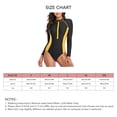 thumbnail image 5 of Traje de baño de una pieza NikouMX para mujer de corte alto manga larga, 5 of 5