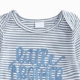 thumbnail image 5 of HCNTES Baby Boy Winter Clothes Newborn Baby Boy Clothes Little Brother Romper Jumpsuits One Piece Infant Coming Home Outfit 2Pcs Clothing Set, 5 of 6