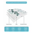 thumbnail image 5 of Teal Ombre Botanical Full Size Down Alternative Comforter, Lightweight Comforter Quilt Bedding Set with Pillow Shams Watercolor Pastoral Leaf All Seasons Bed Comforter Duvet Insert 78"x90", 5 of 7