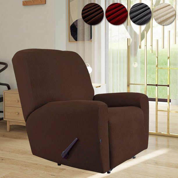 Fashion Soft Elastic One Seater Sofa Recliner Cover Stretch Recliner Slipcovers Recliner Stretch