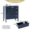 thumbnail image 5 of Wirrytor 3 Drawer Dresser for bedroom, Modern Chest of Drawers with Handles, Accent Wood Storage Cabinet for Bedroom, Living Room and Kitchen (Blue 3-Drawers-1), 5 of 9