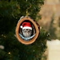 thumbnail image 4 of Beautynvta Forest Animal Christmas Ornaments, 3.15'' Cute Christmas Owl in Tree Hole Ornaments for Christmas Tree, Personalized Acrylic Hanging Ornament, Gifts for Animals Lovers, 4 of 4