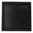 thumbnail image 3 of Nishuna Black Sturdy Wooden Serving Tray Snack Serving Plate Square Wood Storage Tray With Handle, 3 of 5