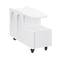 thumbnail image 5 of MAYEERTY 11.8" ON-TREND Mobile End Table - Lockable Wheels, Cream Style Side Table, 5 of 16