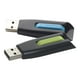 Verbatim Store 'n' Go V3 - Lecteur flash USB - 32 GB - USB 3.2 Gen 1 - Bleu, Vert (pack de 2) – image 1 sur 15