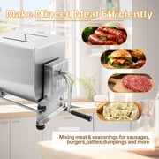 Hakka 7.5L/15lb Manual Meat Mixer, Tilting Stainless Steel Tank for Sausage Mixing