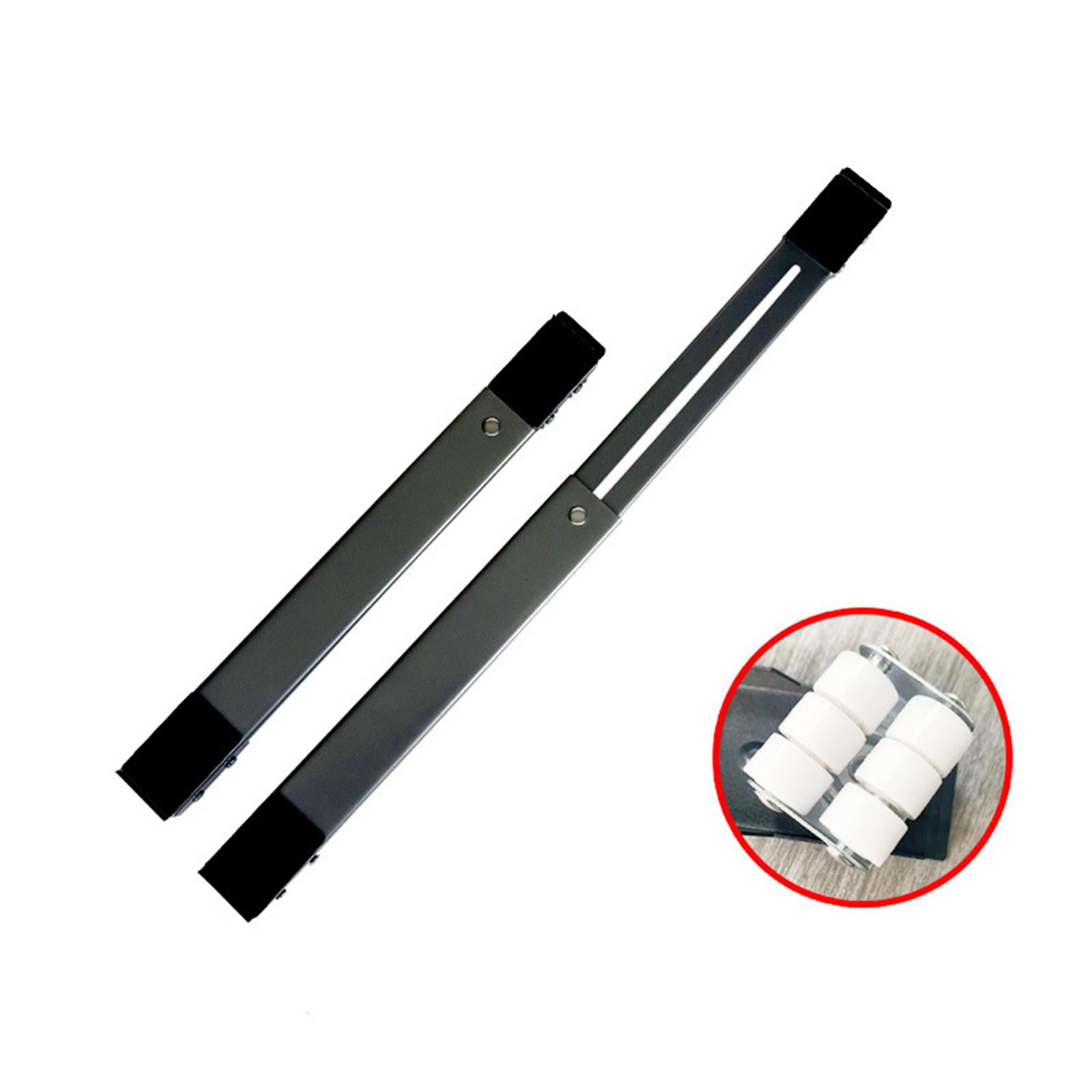 Baoblaze Appliance Rollers Mobile Roller Adjustable 17.7"-27.5" Easy to Move Refrigerator Black