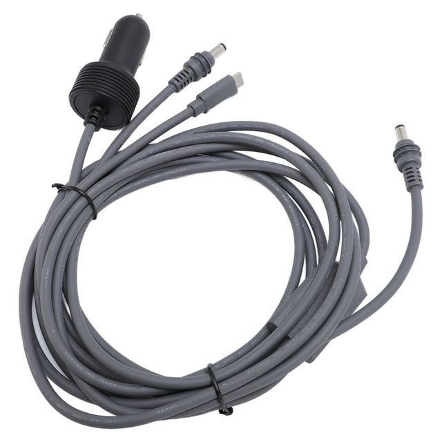 3 in 1 Satellite Replacement Cable, IP68 Waterproof Satellite Replacement Cable, 18AWG Satellite Dish DC Car Charger Power Adapter for Car RV Truck