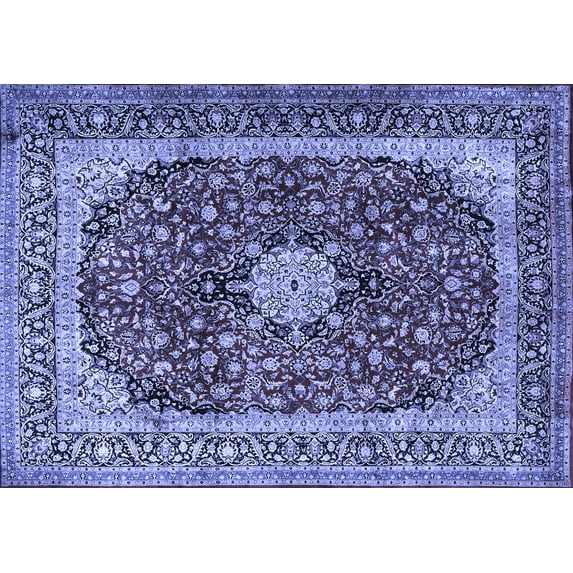 Ahgly Company Indoor Rectangle Persian Blue Traditional Area Rugs, 6' x 9'