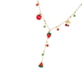 thumbnail image 5 of Fashion Forward Lightweight Chain Necklace Featuring Fruit Pendant Including Watermelon Strawberry Charm, 5 of 9