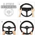 thumbnail image 6 of Pzuqiu Raven Skull Automotive Floor Mats with Car Steering Wheel Cover Driver Passenger and Rear Floor Mats for Additional Protection Easy to Install Universal Fit Interior 5-Piece Car Mats, 6 of 6