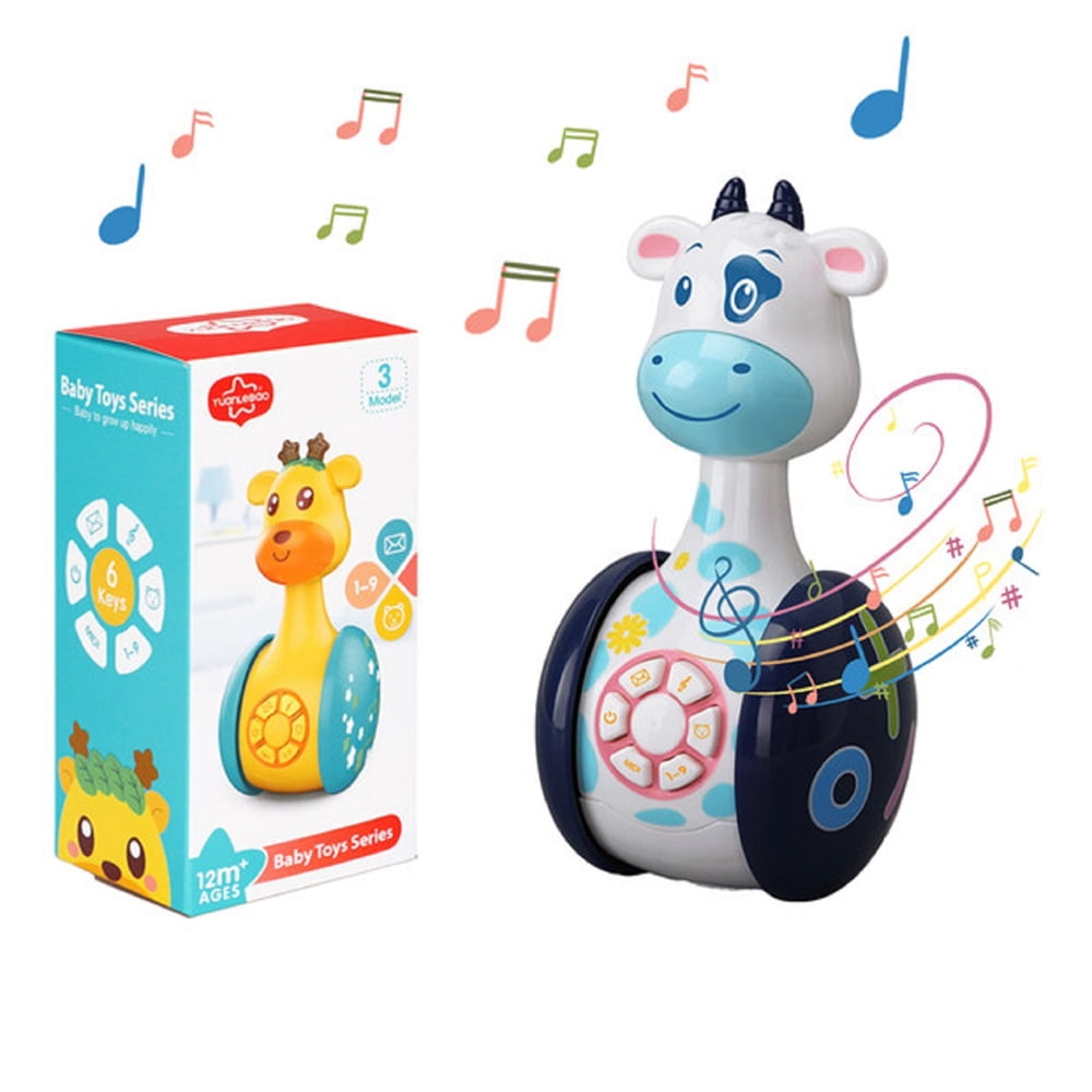 Baby Tumbler Toys with Lights and Songs, Educational Early Learning ...