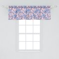 thumbnail image 2 of Ambesonne Floral Window Valance, Vintage Rose Bouquets Motif, 54" X 18", Lavender Blue and Blush, 2 of 3