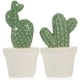 thumbnail image 1 of 2 piezas de cactus de porcelana artesanal, decoración de cactus de porcelana, estatua de cactus de porcelana para decoración del hogar, 1 of 6