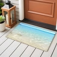 thumbnail image 4 of Beach Ocean Entryway Rug 2'x3'&nbsp; Non Slip Front Door Mats, Blue Sky Sea Waves Nature Landscape Entrance Rugs Indoor Outdoor Carpet, Washable Floor Mats Small Area Rug for Bedroom Kitchen, 4 of 8
