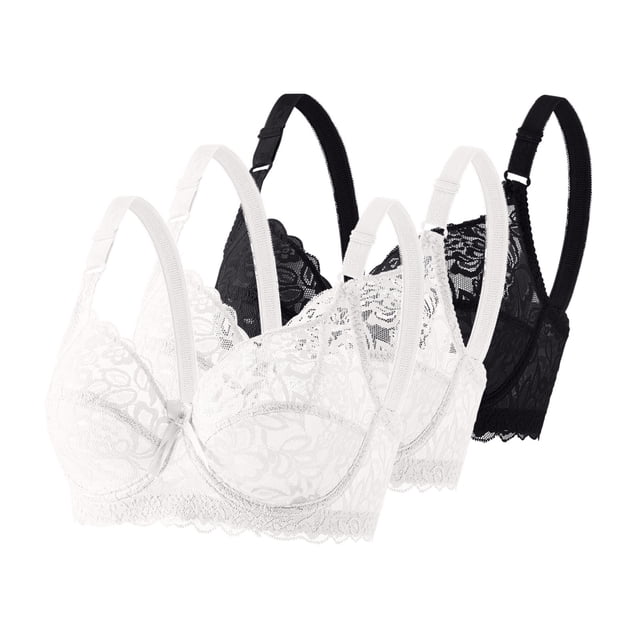 Women's Bra, Underwire Bra For Lift And Shape, Full Coverage Plus Size Bra, Comfort Everyday Bra With Lace
