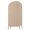 Beige, Sand, Tan, Latte, variant on 4FT Arch Backdrop Covers, Beige Tan Wedding Arch Cover Stretchy, Farmhouse Striped Modern Artwork Chiara Arches Backdrop Stand Covers for Birthday Baby Shower Party Banquet Decor