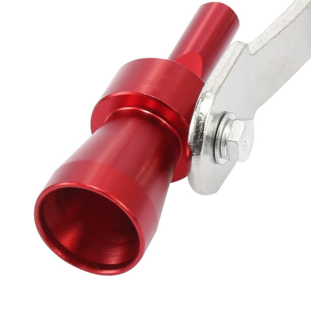 2pcs S Size Red Universal Turbo Sound Whistle Muffler Exhaust Pipe Car Roar  Maker 