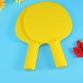 thumbnail image 3 of EeaseCA 1 Pair Table Tennis Bats Plastic Racket Children Practice Training Plastic Pats for Kids (Yellow), 3 of 7