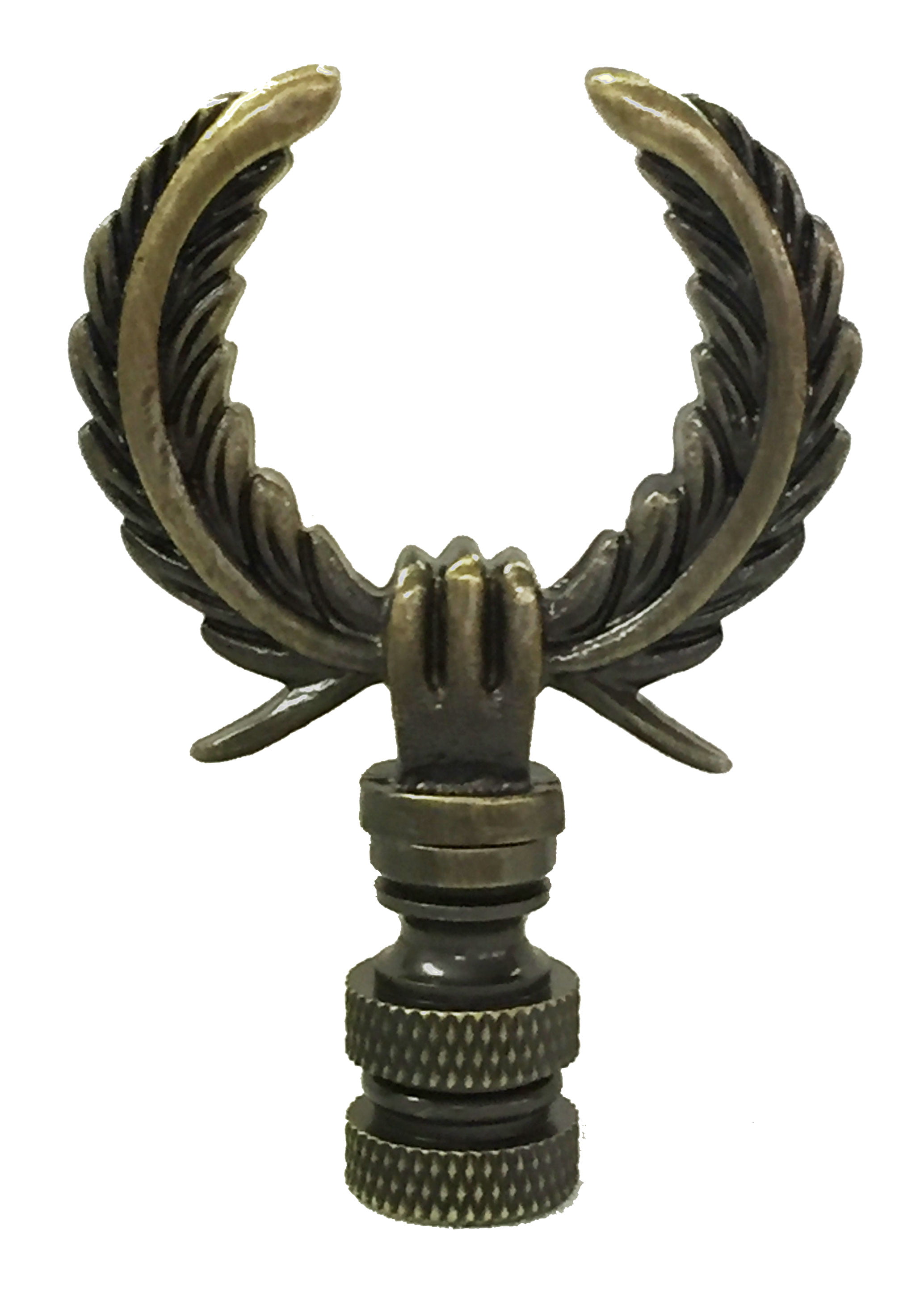 1475 Lamp Finial Bronze Lyre 