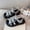 Silver, variant on Dpytoraw Girls Fashion Sandals With Bow Design Adjustable Straps For Toddler Kids Casual Outdoor Spring Summer Fall Childrens Flat Sole Sandals Size 1-2 Years